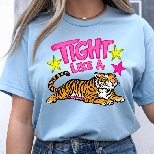 Tight Like A Tiger - Premium Graphic T-Shirt for Casual Wear