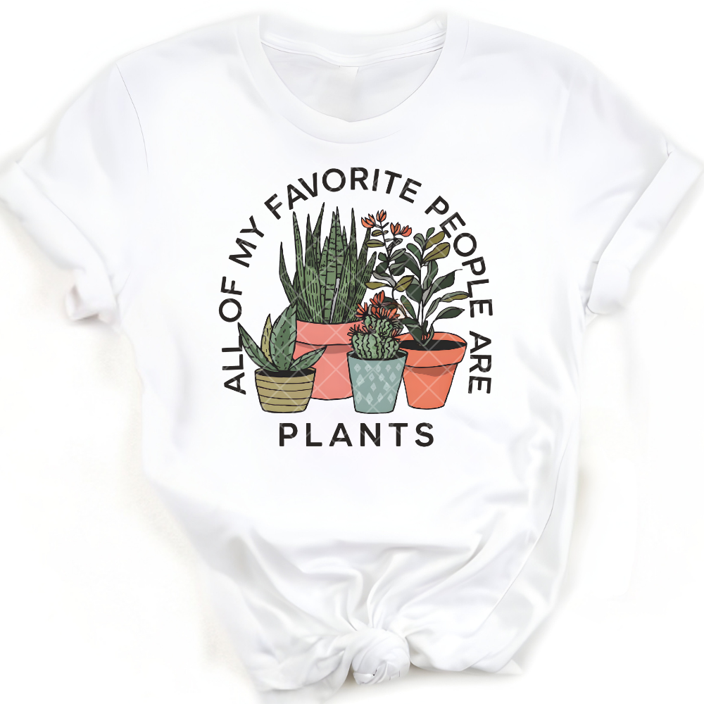 My favorite people are plants - Premium Graphic T-Shirt for Casual Wear