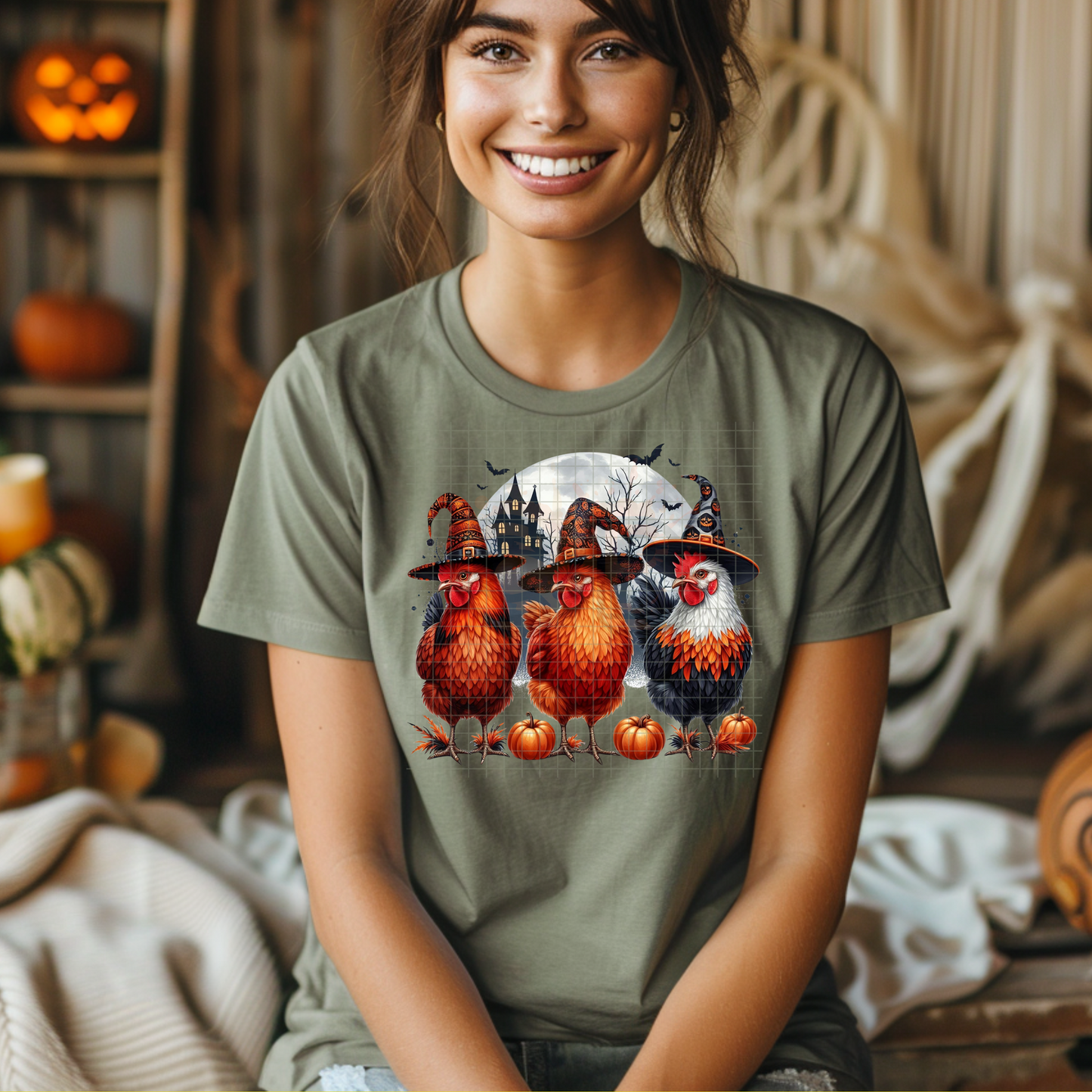 Rooster Witches T-Shirt