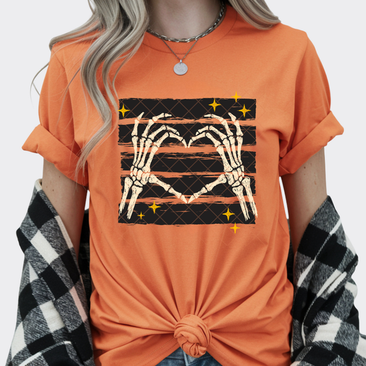 Halloween Finger Hearts - Premium Graphic T-Shirt for Casual Wear