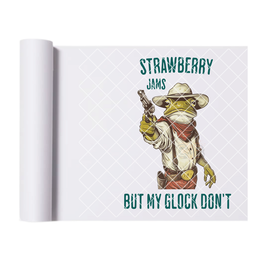 Strawberry jam but my boom don’t DTF film t shirt transfer