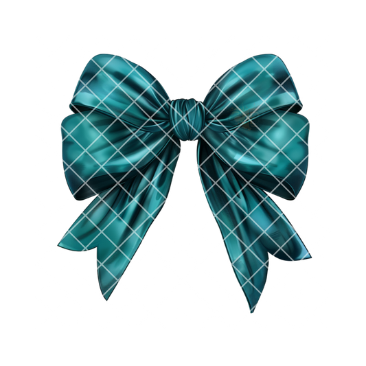 Emerald Chrome Bow PNG