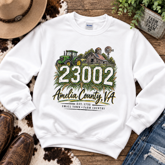 Amelia County Farm Zip Code - Premium Graphic T-Shirt for Casual Wear