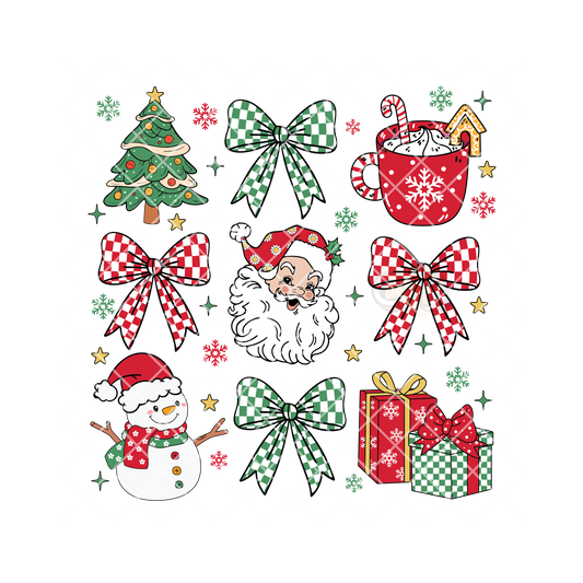 Christmas Checkered Collection PNG