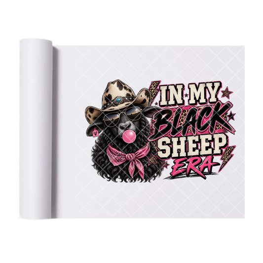 In My Black Sheer Era Pink - Direct Print Film Transfer for Trendy T-Shirts, Cotton, Polyester & Blends - High-Quality Print