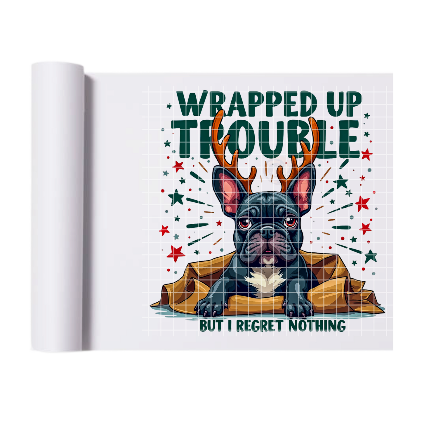 Wrapped Up Trouble DTF Transfer