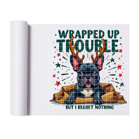 Wrapped Up Trouble DTF Transfer