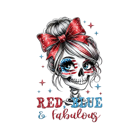 Red, Blue & Fabulous PNG