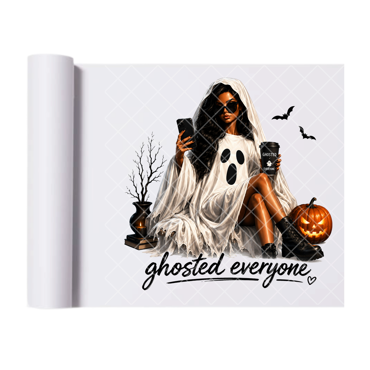 Ghosted Everyone Gal - Ready To Press Print Transfer for Apparel, Cotton, Polyester & Blends - High-Quality Print- Commercial Grade