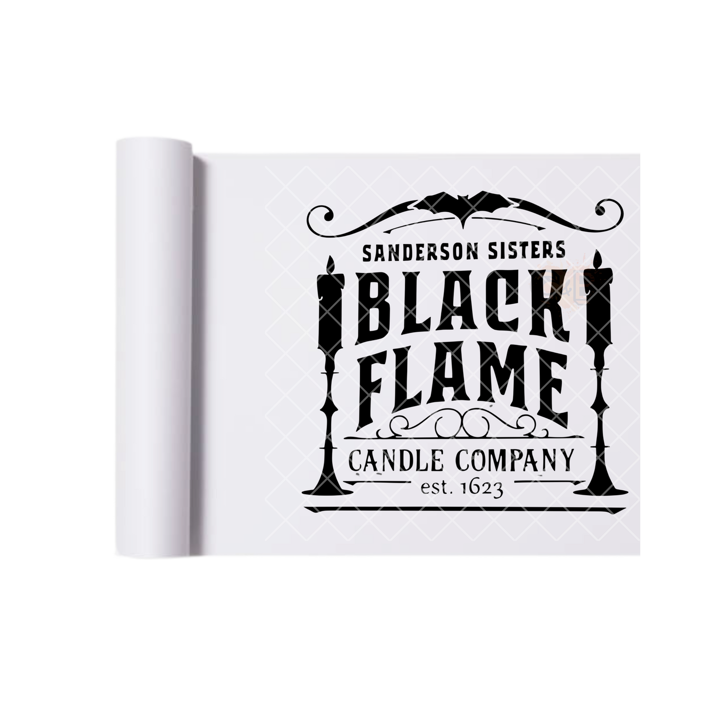 Black Flame Candle Company DTF Transfer