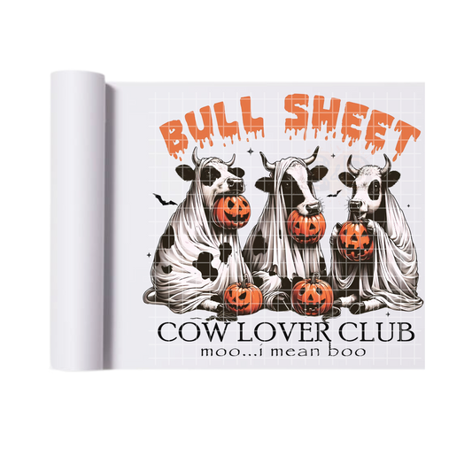 Bull Sheet Halloween Cows DTF Transfer