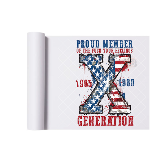 American Flag X Generation DTF Transfer