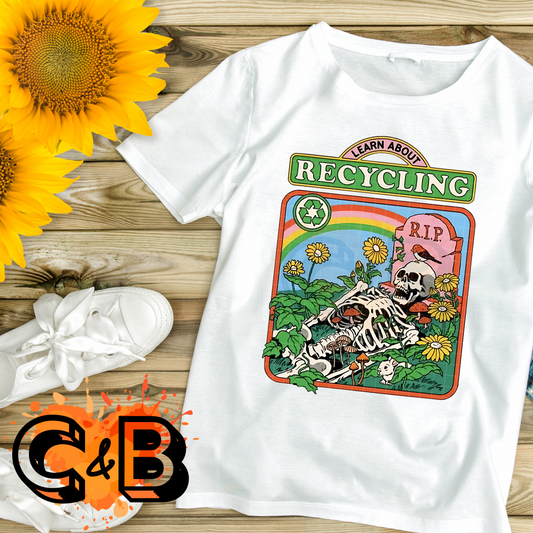 Learn About Recycling Skeleton T-Shirt