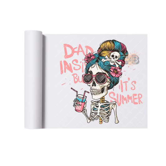 Dead Inside But It's Summer DTF Transfer