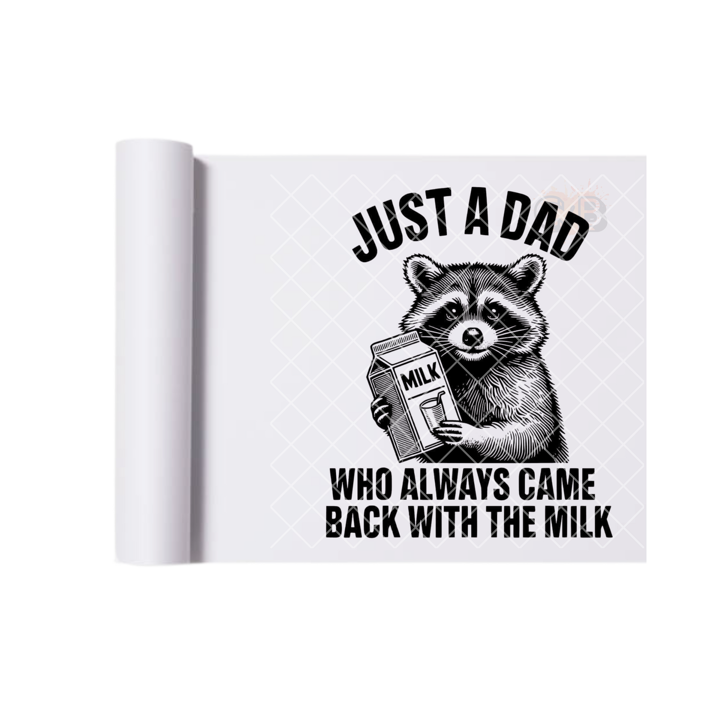 Racoon Milk Dad DTF Transfer