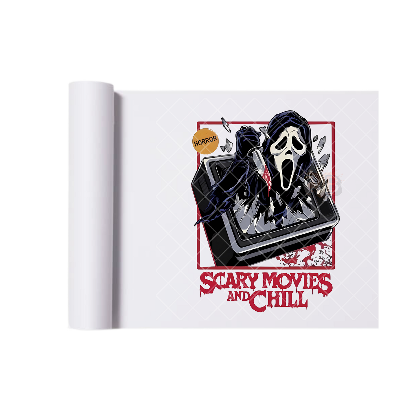 Scary Movies & Chill Ghostface DTF Transfer