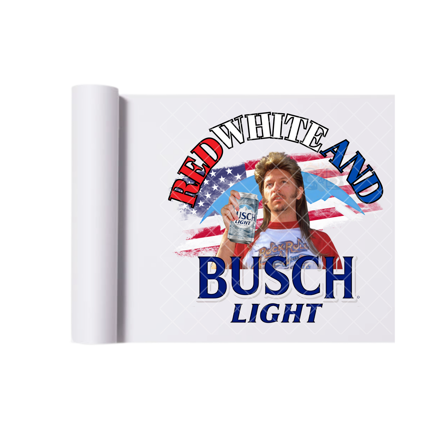 Joe Dirt Busch Light DTF Transfer