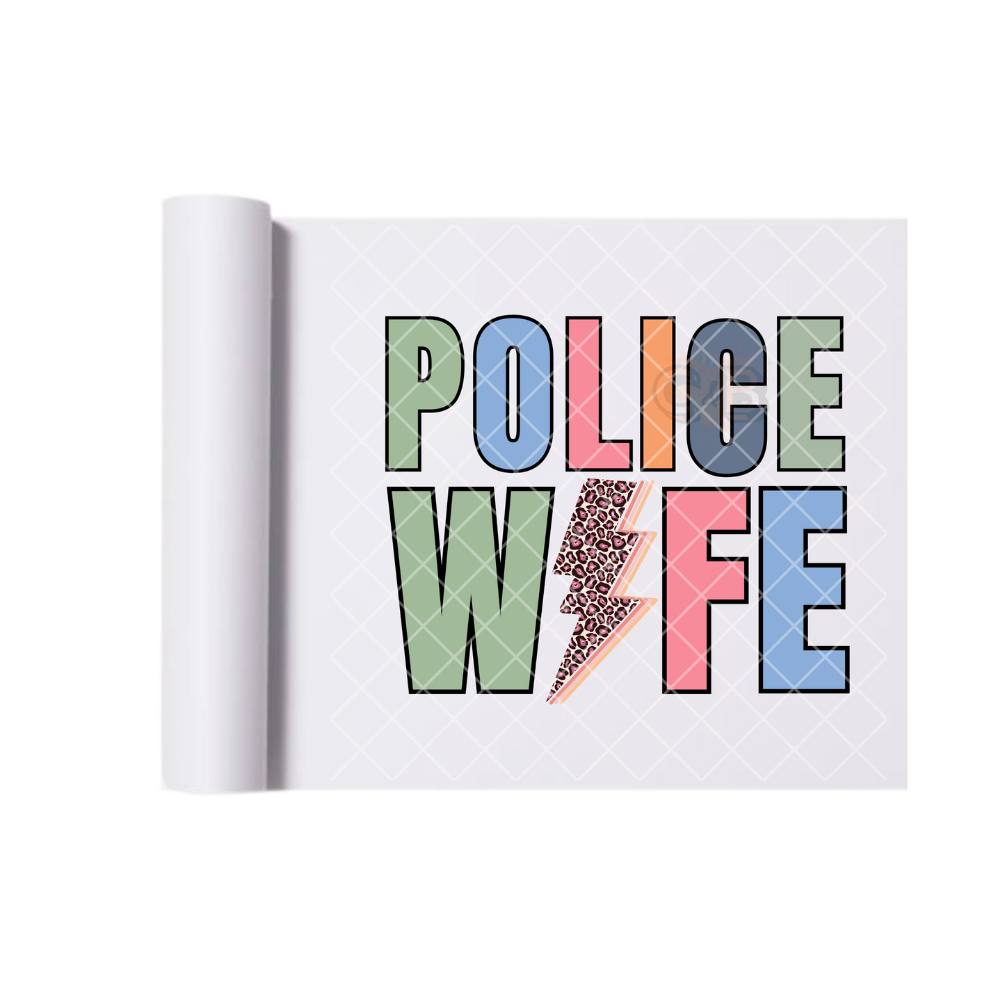 Police Wife DTF Transfer