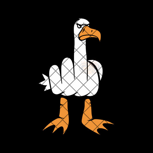 Middle finger bird PNG