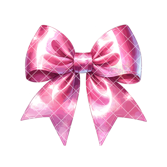 Shiny pink bow PNG
