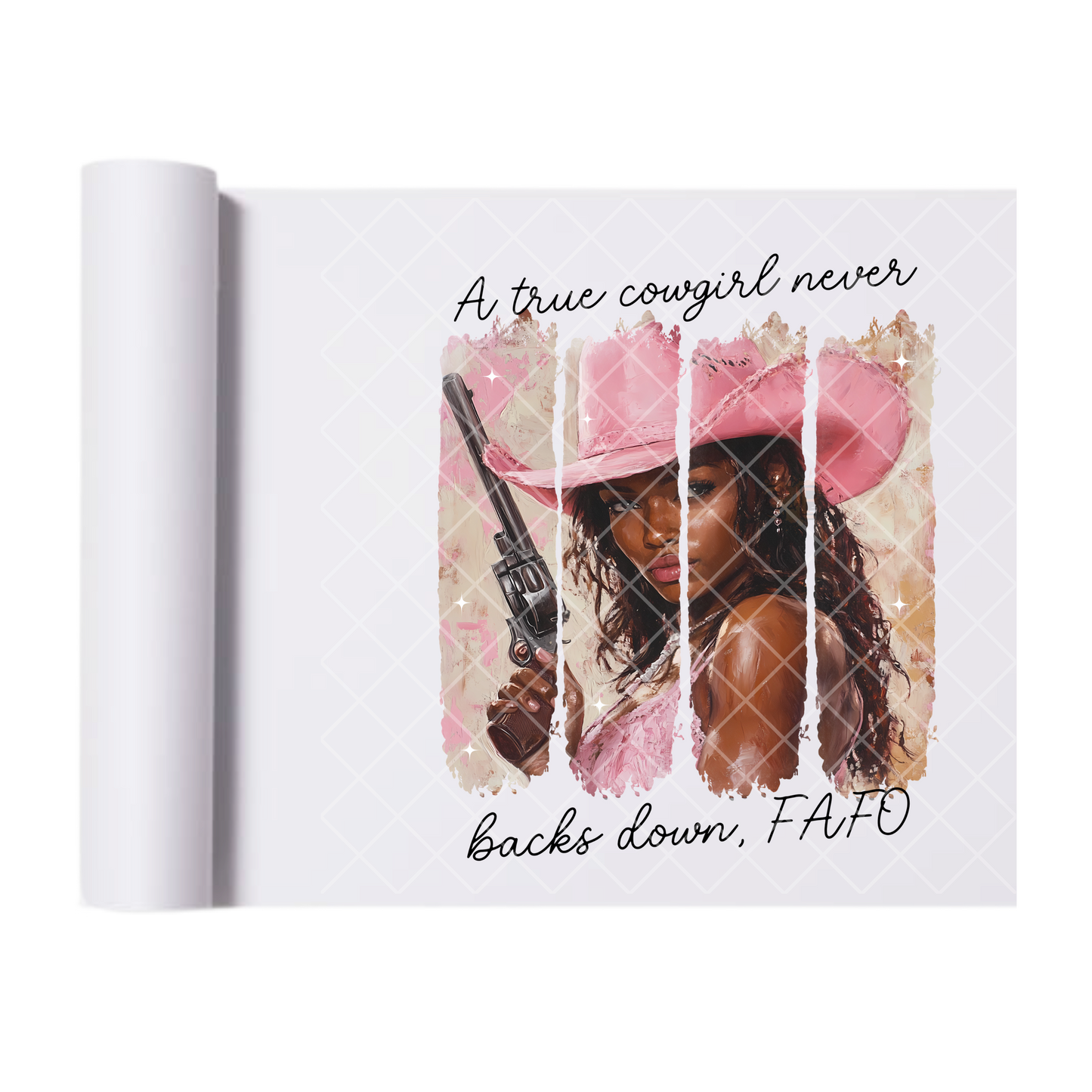 True Cowgirl Energy - Ready To Press Print Transfer for Apparel, Cotton, Polyester & Blends - High-Quality Print- Commercial Grade