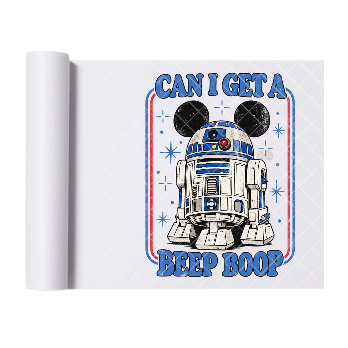Can I Get Beep Boop - Direct Print Film Transfer for Trendy T-Shirts, Cotton, Polyester & Blends - High-Quality Print