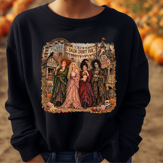 Hocus Pocus Salem County Fair - Premium Graphic T-Shirt for Casual Wear