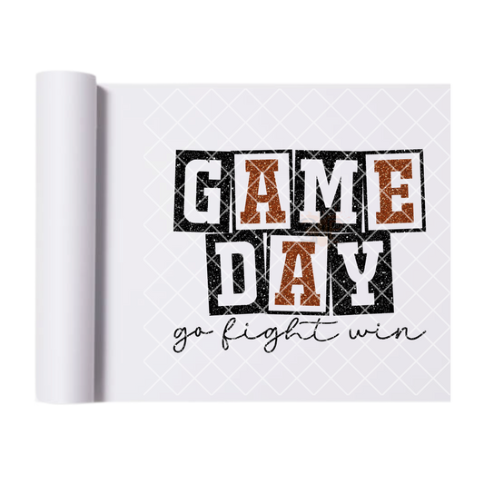 Game day win DTF film t shirt transfer