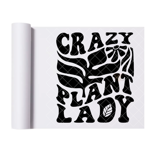 Plant Lady - Direct Print Film Transfer for T-Shirts, Cotton, Polyester & Blends - High-Quality Print