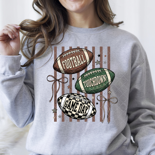 Football Touchdown Gameday - Premium Graphic T-Shirt for Casual Wear