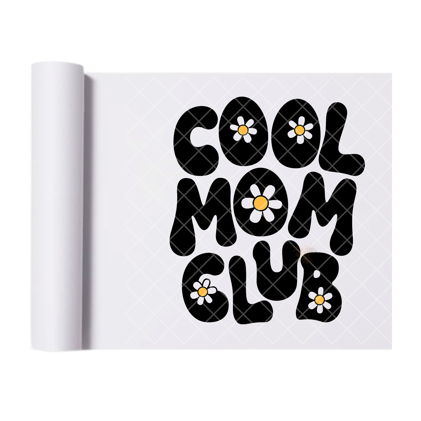 Cool Mom Club - Direct Print Film Transfer for T-Shirts, Cotton, Polyester & Blends - High-Quality Print