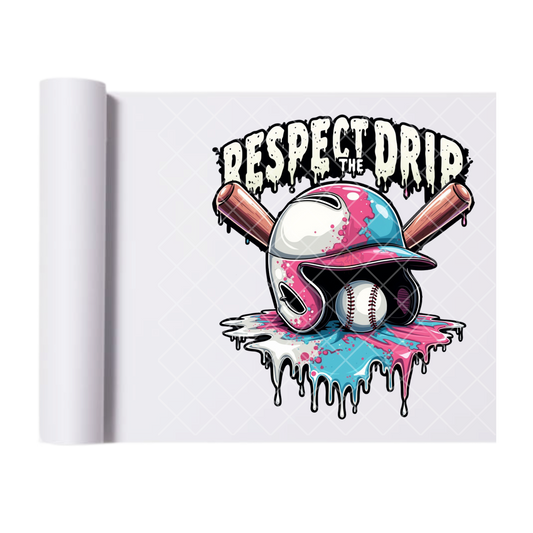 Respect Drip - Direct Print Film Transfer for T-Shirts, Cotton, Polyester & Blends - High-Quality Print