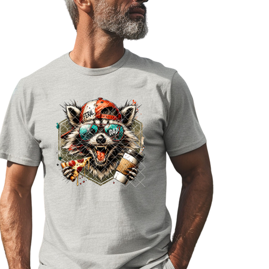 Feral Dad Energy - Premium Graphic T-Shirt for Casual Wear