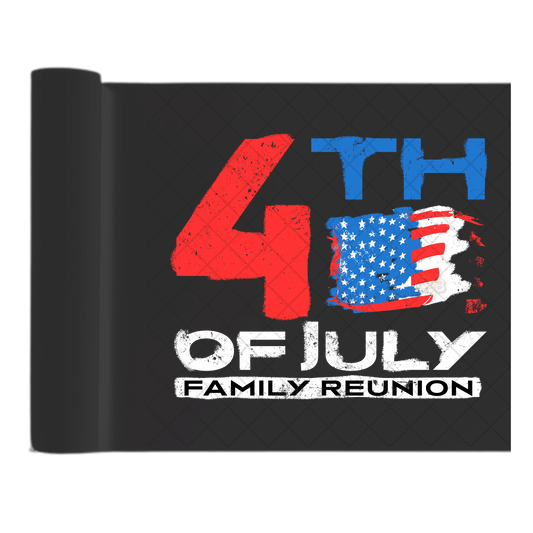 4th Of July Family Reunion - Direct Print Film Transfer for Trendy T-Shirts, Cotton, Polyester & Blends - High-Quality Print
