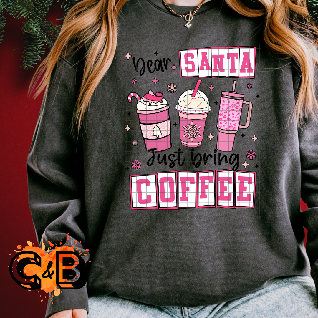 Dear Santa Bring Coffee T-Shirt