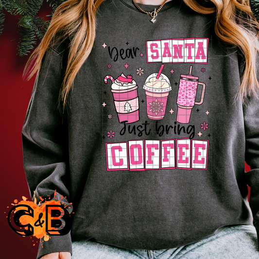 Dear Santa Bring Coffee T-Shirt