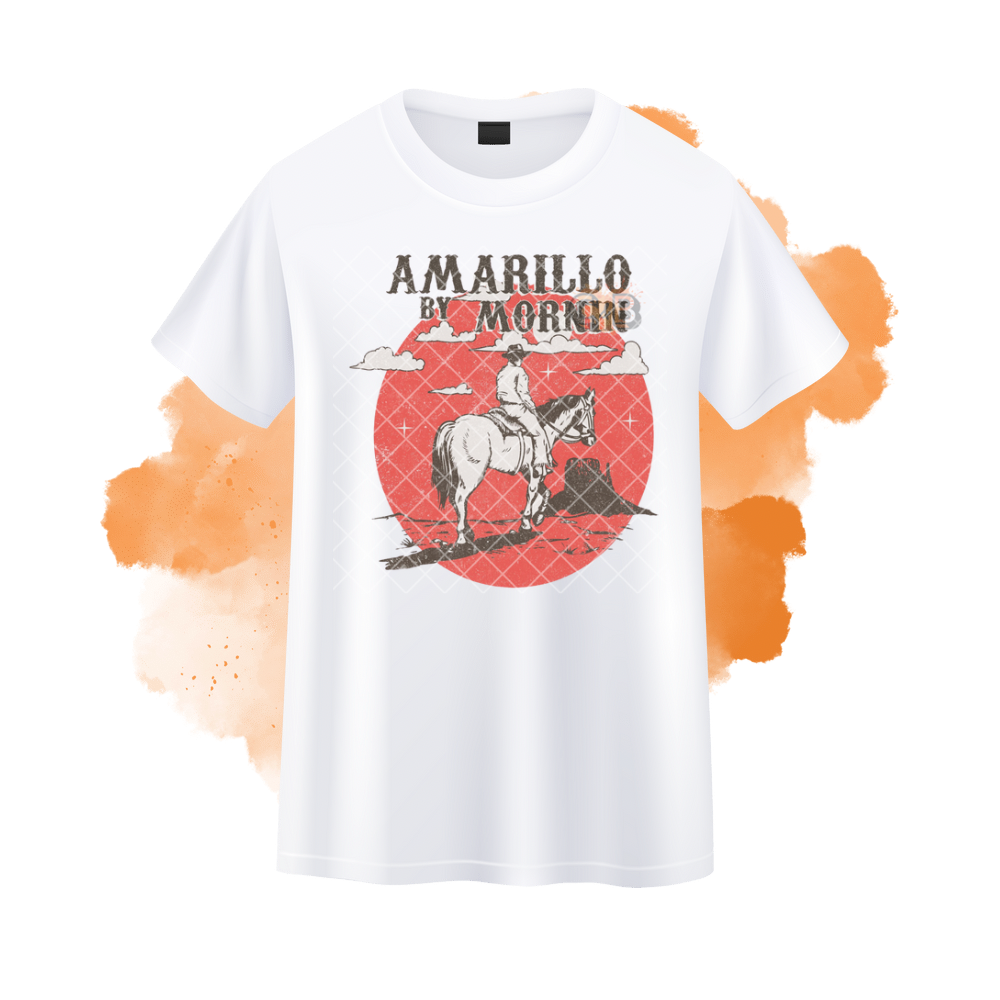 Amarillo By Morning Red Western T-Shirt