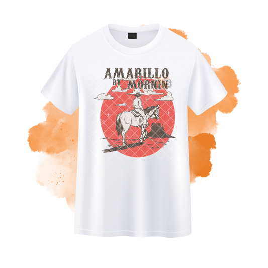 Amarillo By Morning Red Western T-Shirt