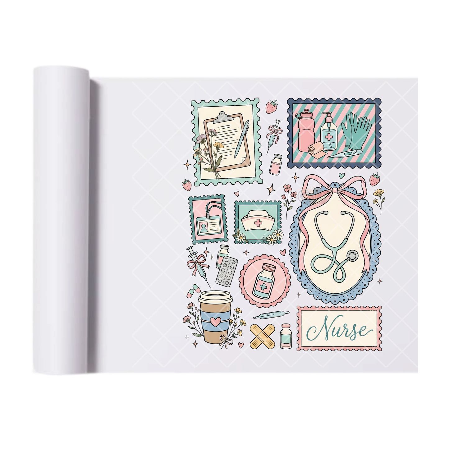 Nurse Mirrors - Direct Print Film Transfer for T-Shirts, Cotton, Polyester & Blends - High-Quality Print