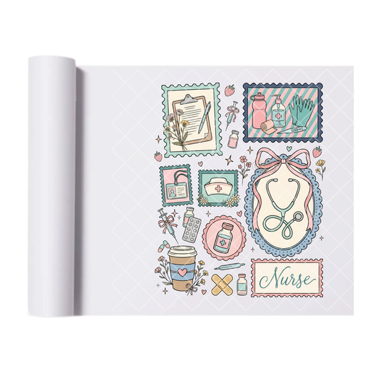 Nurse Mirrors - Direct Print Film Transfer for T-Shirts, Cotton, Polyester & Blends - High-Quality Print