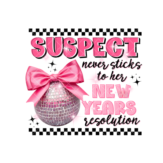 Suspect New Years Resolution PNG File