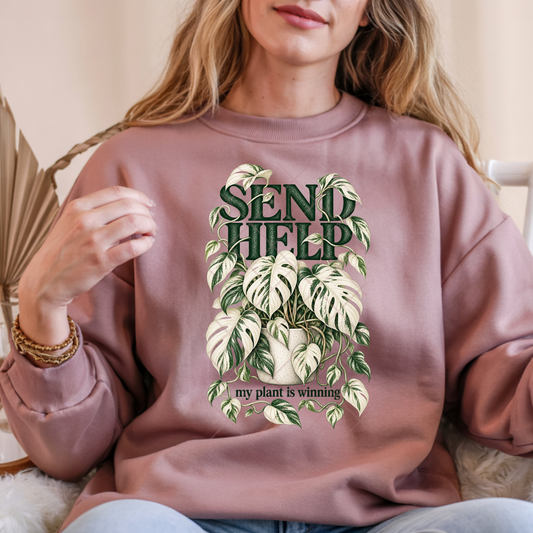 Albo Monstera Send Help - Premium Graphic T-Shirt for Casual Wear