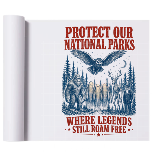 Where legends still roam - Direct Print Film Transfer for Trendy T-Shirts, Cotton, Polyester & Blends - High-Quality Print