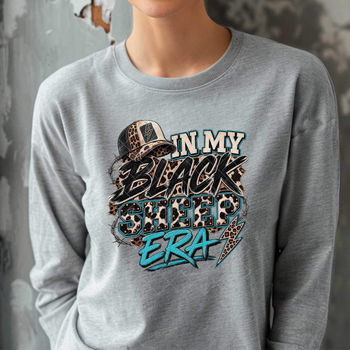 In My Black Sheep Era Turquoise - Premium Graphic T-Shirt for Casual Wear