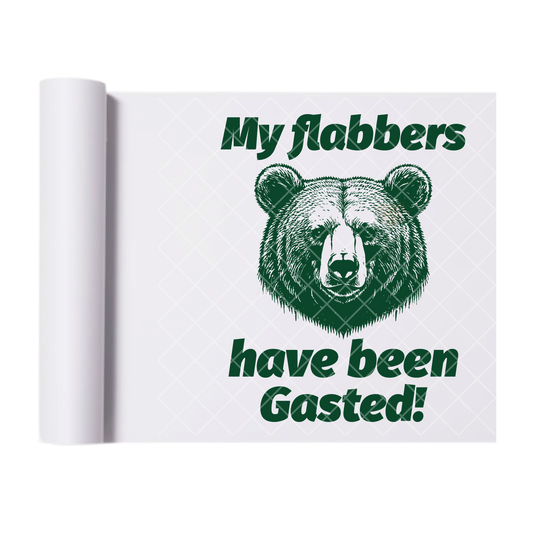 My Flabbers Gasted - Direct Print Film Transfer for T-Shirts, Cotton, Polyester & Blends - High-Quality Print