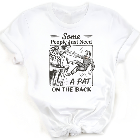 Need A Pat On The Back - Premium Graphic T-Shirt for Casual Wear