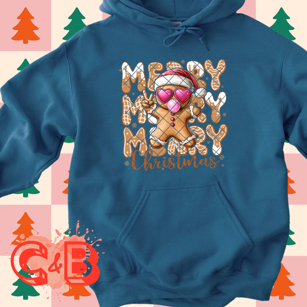 Bubble gum ginger bread man film t shirt transfer