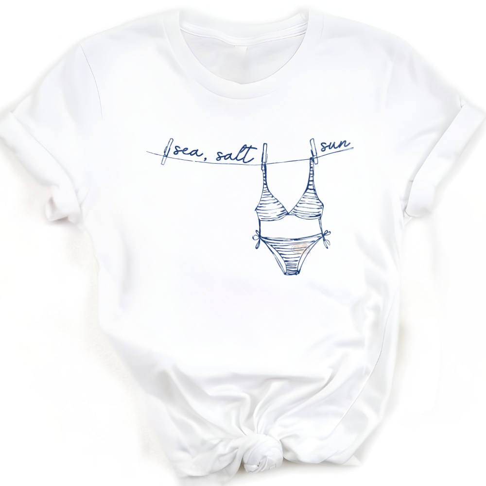 Sea Salt Sun Doodle - Premium Graphic T-Shirt for Casual Wear