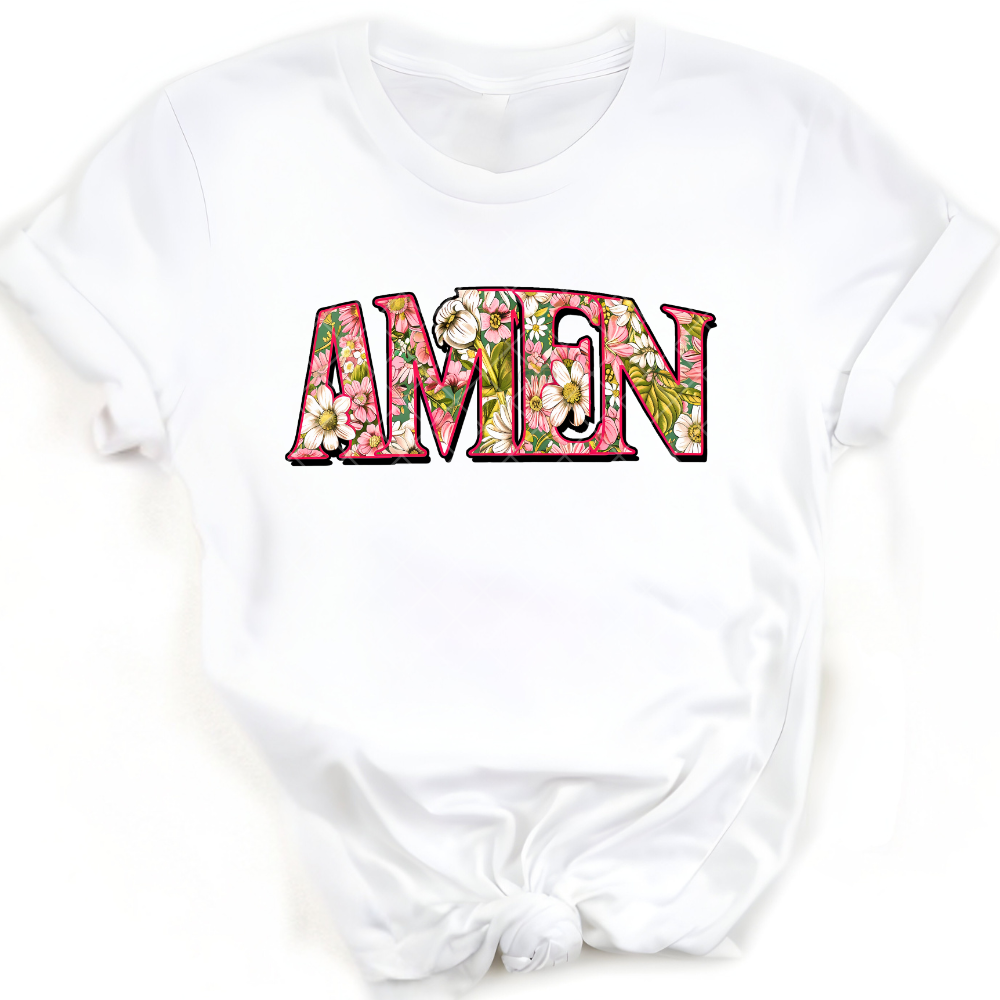 Amen Punk And Green Floral PNG