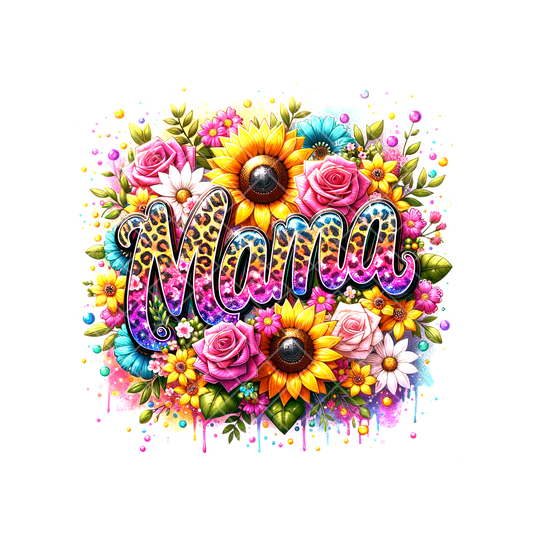 Full Bouquet With Mama hombre Print PNG